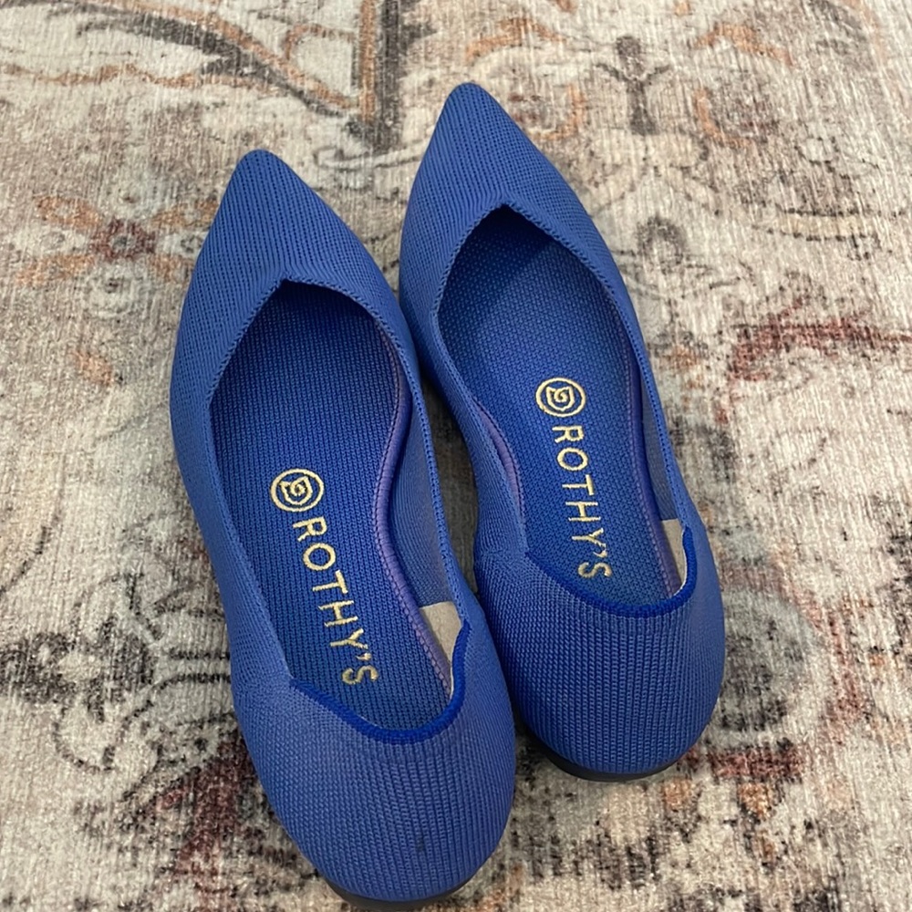 COPY - Cornflower blue rothy flats